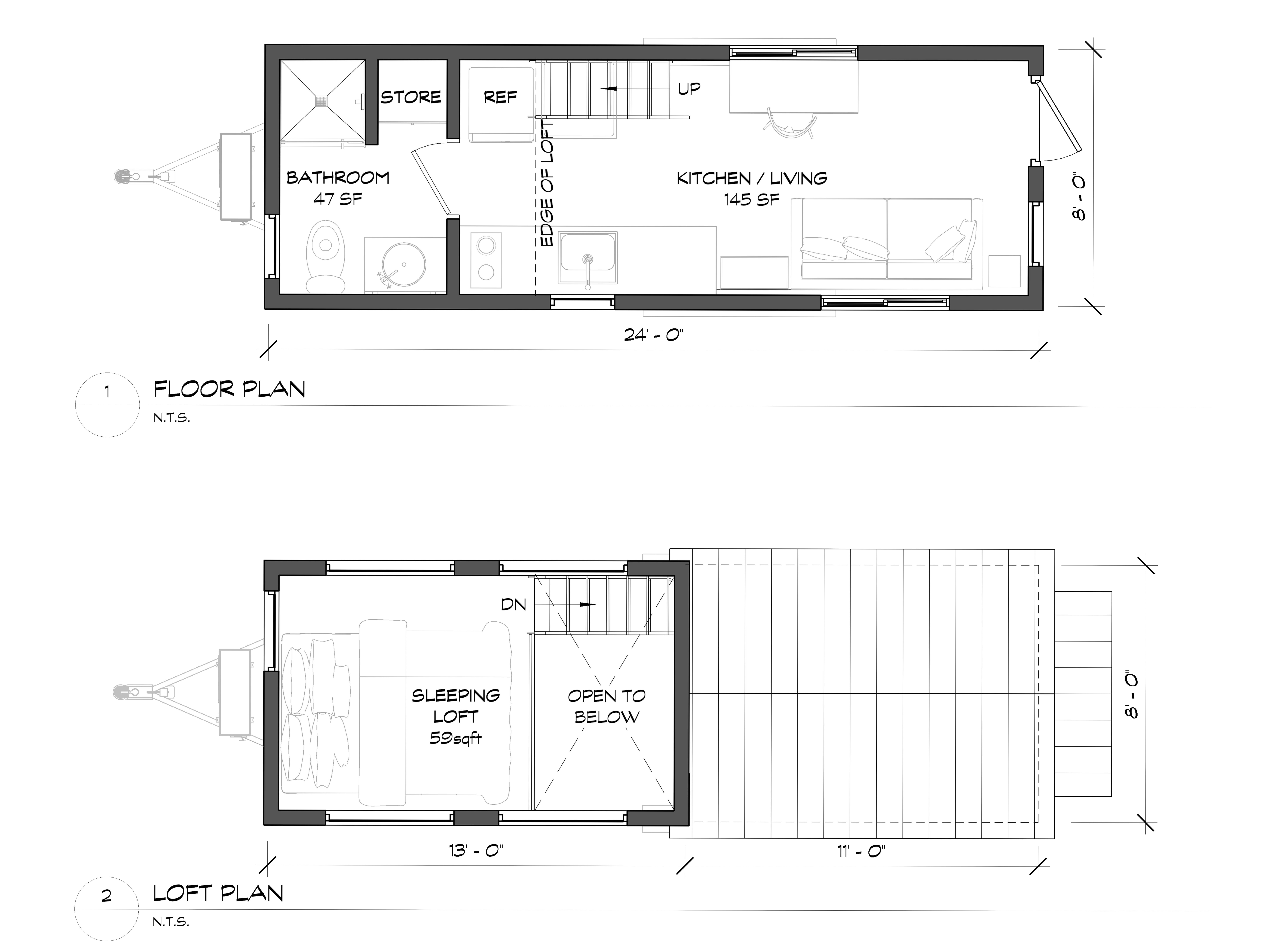 23-001_Chantey - Sheet - A100 - FLOOR PLANS