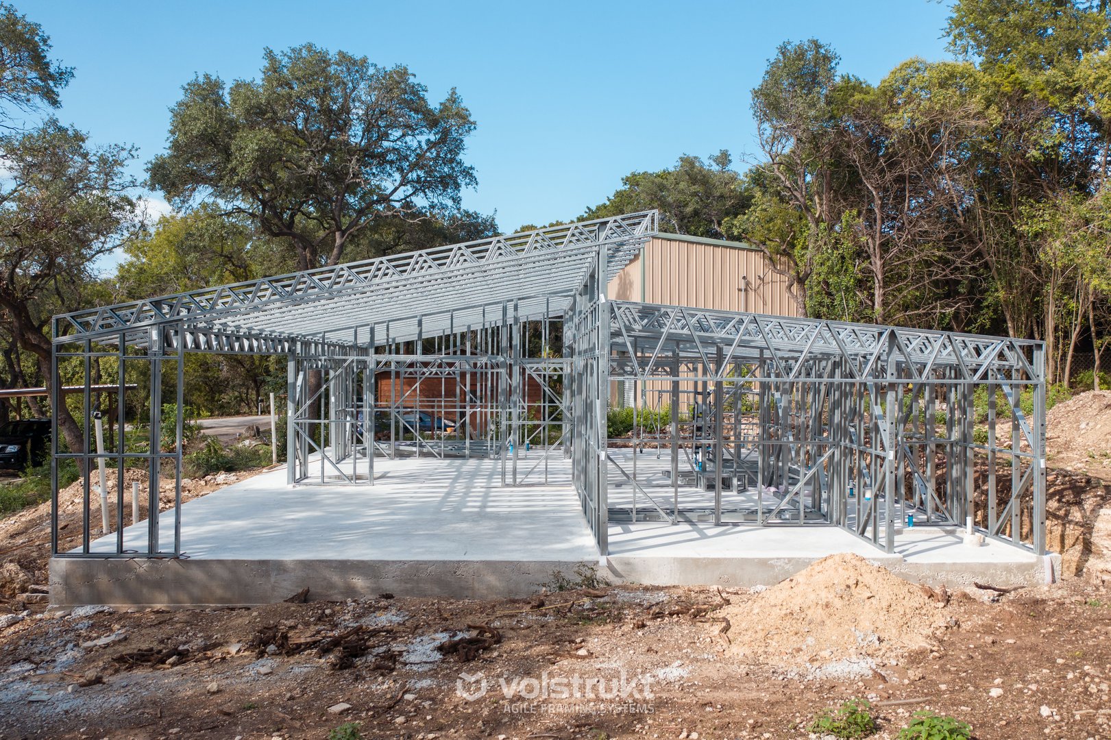 image of a steel frame home