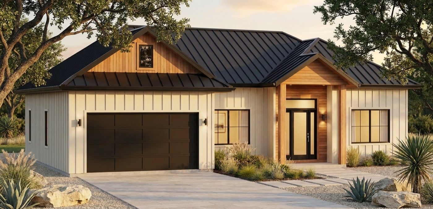 Single-Family Steel Home — 1,721 sq ft steel home plan