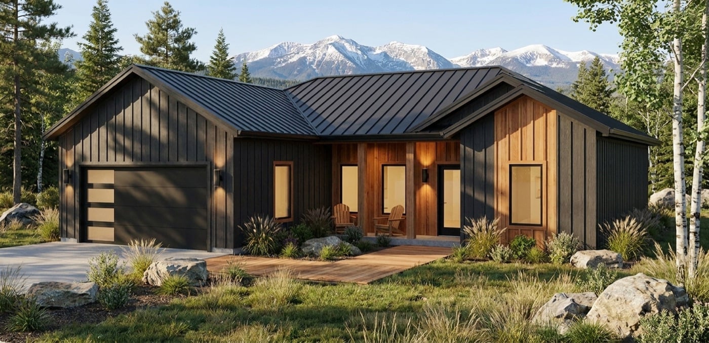 3-Bedroom Steel Home — 1,721 sq ft steel home plan