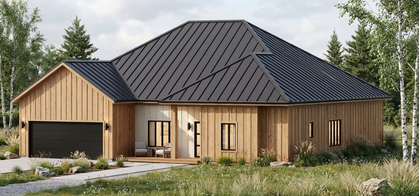 Premium Single Family Residence — 2,796 sq ft steel home plan